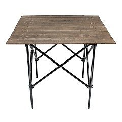 Captain Kamp Masası Katlanır Ahşap Balıkçı & Kamp Masa 65X73X64cm