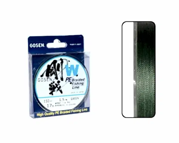 Gosen W4 Casting PE 4 Kat Spin İp Misina 150mt Yeşil PE1.5-0.209MM
