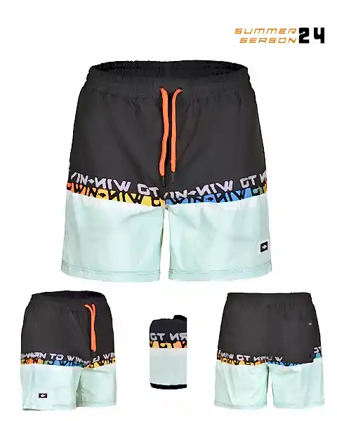 Fujin Pro Angler Short Mayo Anthracite Turquoise
