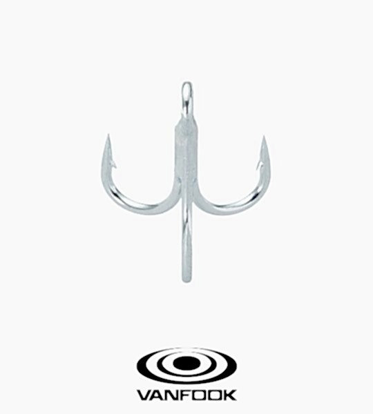 VANFOOK CT-80 TREBLE EXH SILVER 4P #5/0