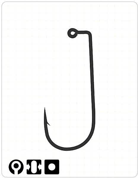 2101 AB JIG #1/0 BLACK NIKEL 6P