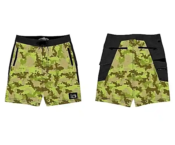 Fujin Performance Short Camo Pistachio