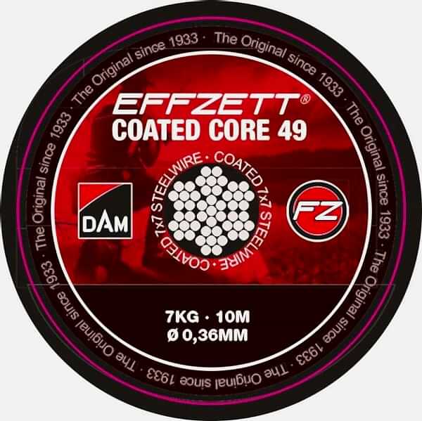 Dam Effzett Coated core49 Steeltrace Brown 20 kg 10 m Çelik Tel