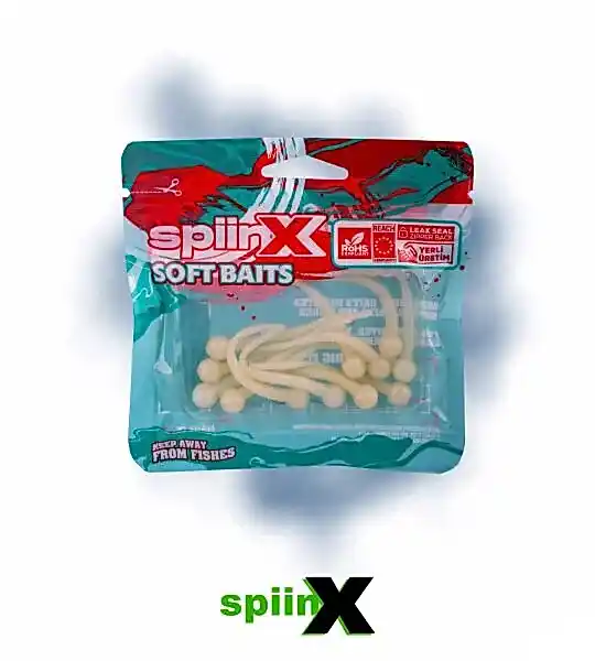 SPIINX MICE TAIL SİLİKON 8CM 12P GLOW PEARL WHITE