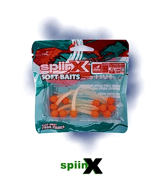SPIINX MICE TAIL SİLİKON 8CM 12P GLOW ORANGE GUM