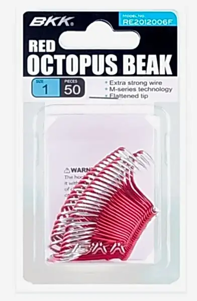 BKK Red Octopus Beak 50 Adet Olta İğnesi