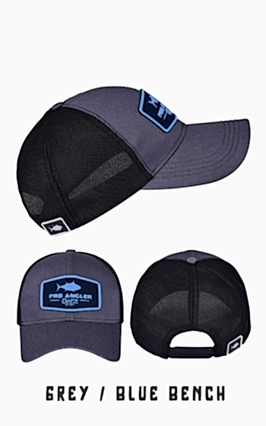 Fujin Pro Angler Grey + Blue Bench Şapka