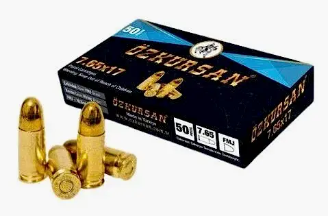 7.65X17MM BROWNING ÖZKURSAN TABANCA FİŞEĞİ FMJ 70GRN