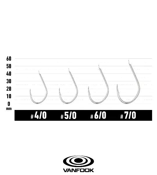 VANFOOK JH-30 JIGEN HYPER SILVER 5P #7/0