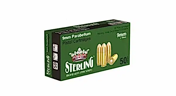 9X19MM PARABELLUM STERLING TABANCA FİŞEĞİ FMJ 124GRN