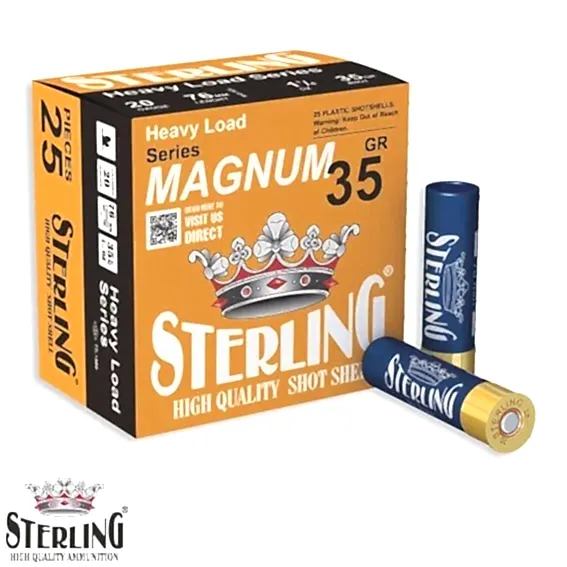 STERLING 20 Cal. Magnum 35 G. No: 7 Av Fişeği
