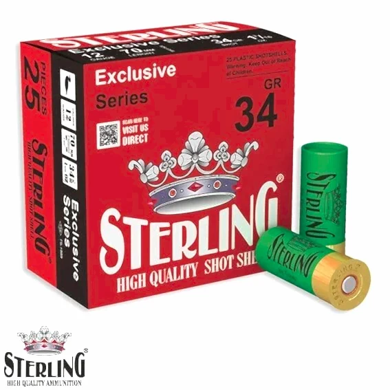 STERLING 12 Cal. 34 G. No: 7 Av Fişeği