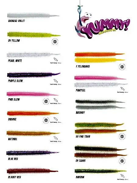 FUJIN Yummy Sandworm 7cm LRF Silikonu