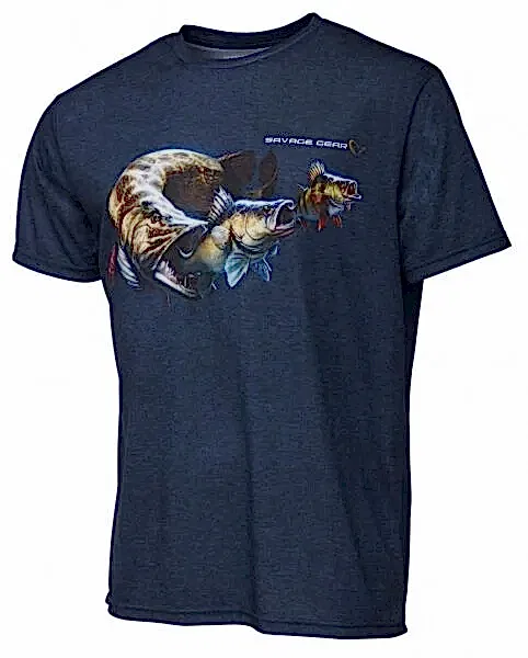 Savage Gear Cannibal T-Shirt Blue Melange