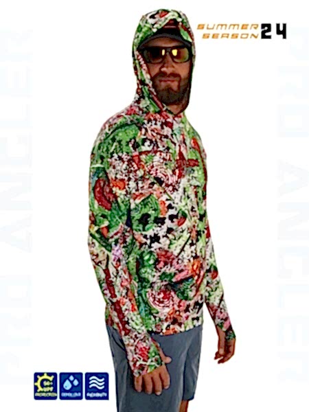 Fujin Pro Angler S24 Hooded Makai Green Red