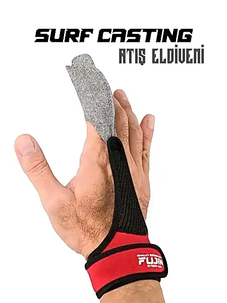 Fujin Pro Angler Surf Casting Atış Eldiveni Red
