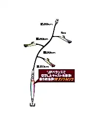 Hayabusa HA 280 Jigging Sabiki 2li Çaparili SET Light Jig Suni Yem