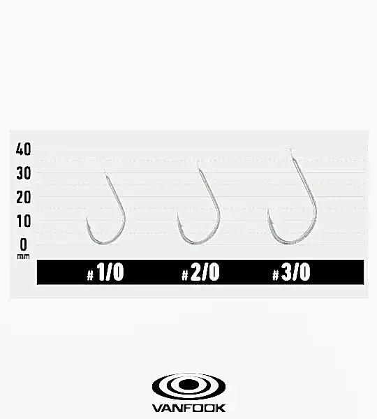 VANFOOK JH-10 JIGEN SILVER VP 60P #2/0