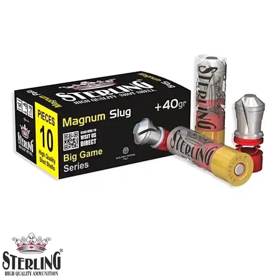 STERLING 12 Cal. Magnum 40 G. Tek Kurşun Fişek