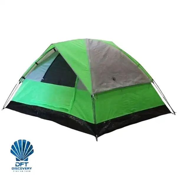 S. DFT 2 Kişilik Çift Kat Yeşil Çadır 210x180x130cm