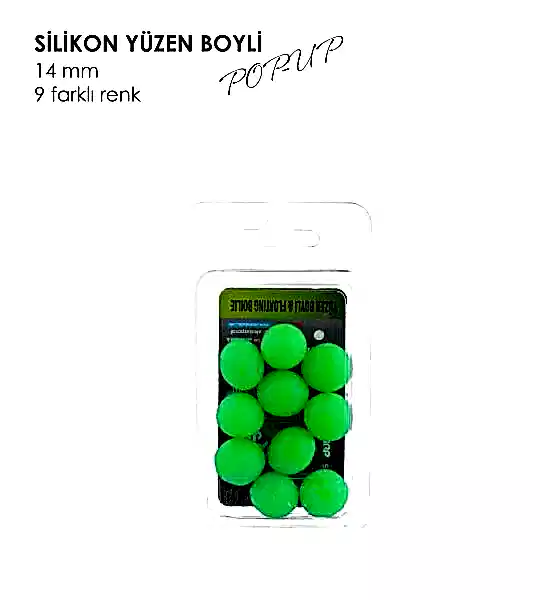 YÜZEN BOYLİ POP-UP UV YEŞİL 14MM 10P