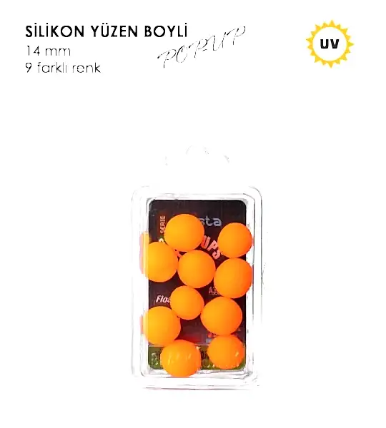 YÜZEN BOYLİ POP-UP UV TURUNCU 14MM 10P