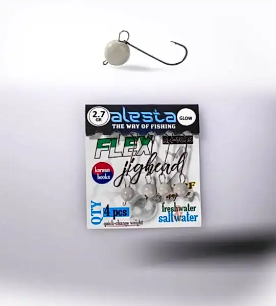 FLEX JIGHEAD GLOW 4P 2.7G