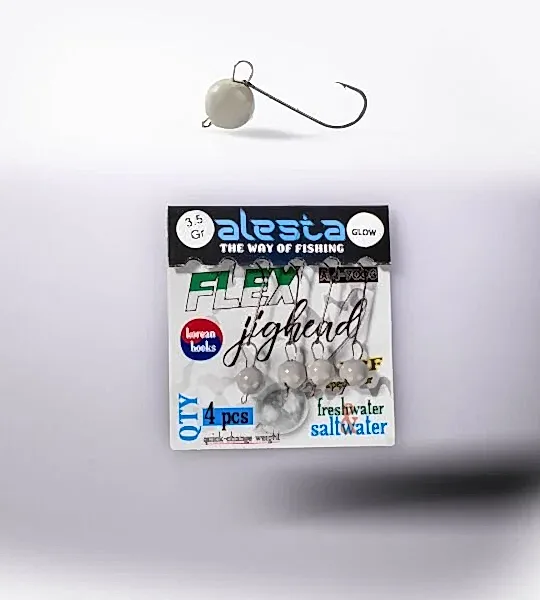 FLEX JIGHEAD GLOW 4P 3.5G