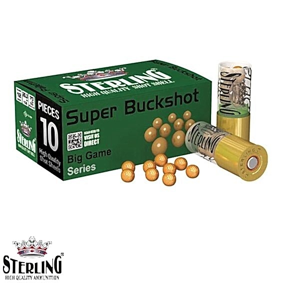 STERLING 12 Cal. Super Buckshot-Şevrotin Av Fişeği