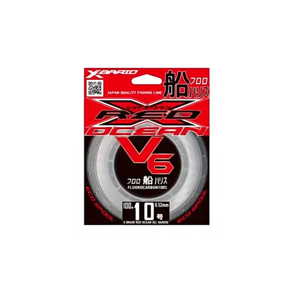 YGK X059 RED OCEAN V6 FC 100M 0.57-18.2KG