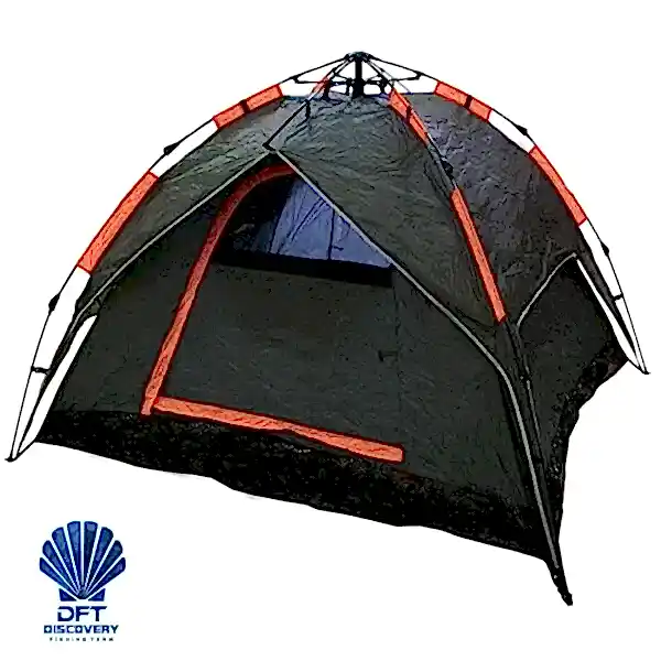 DFT 3 Kişilik Oto.Çift Kat Gri Çadır 210x180x135cm