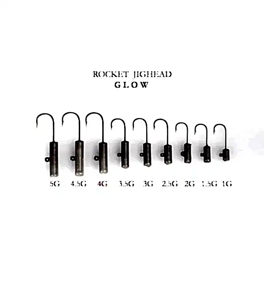 ROCKET JIGHEAD GLOW 4P 4G