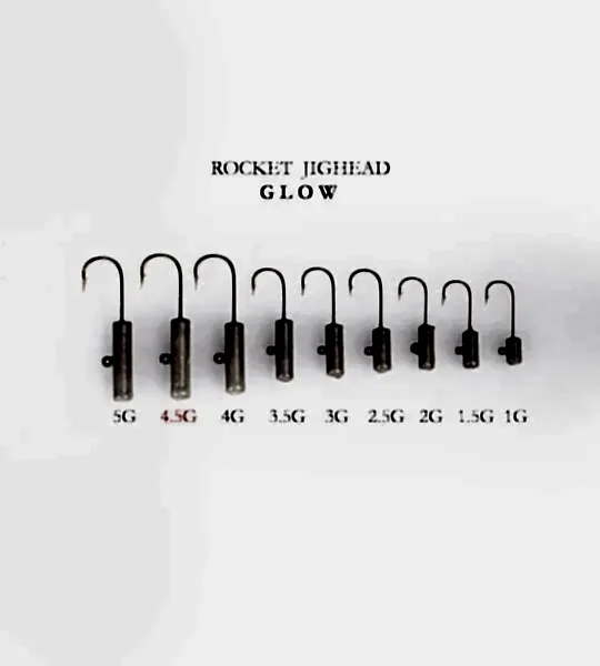 ROCKET JIGHEAD GLOW 4P 4.5G