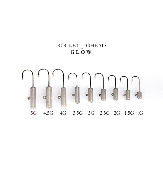 ROCKET JIGHEAD GLOW 4P 5G