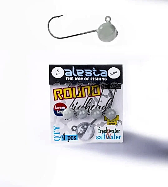 ROUND JIGHEAD GLOW 4P 5G