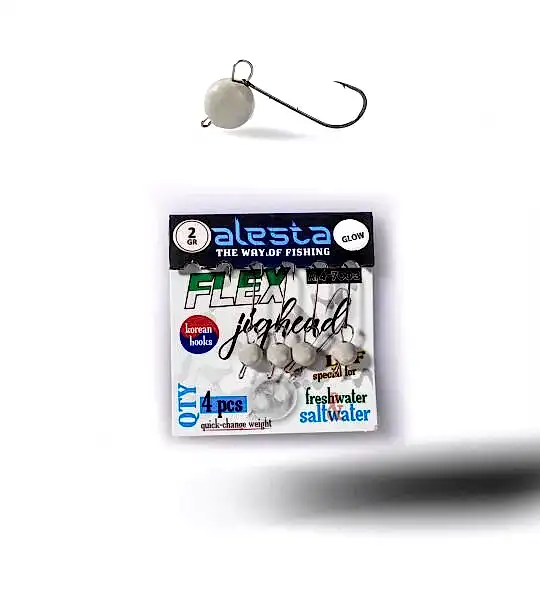 FLEX JIG HEAD GLOW 4P 2G