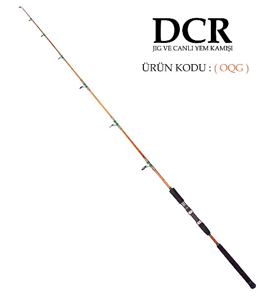 DCR PİRİ REİS JIG VE CANLI YEM KAMIŞI 185 CM 150-350 TURUNCU