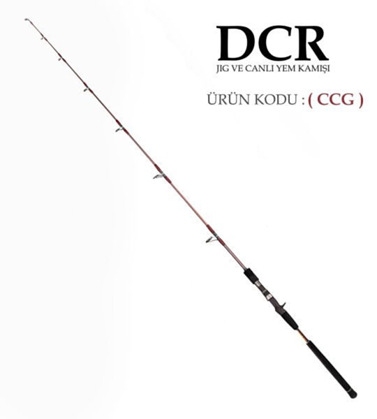 DCR HİLAL TETİKLİ JIG VE CANLI YEM KAMIŞI 185 CM 100-300 BORDO