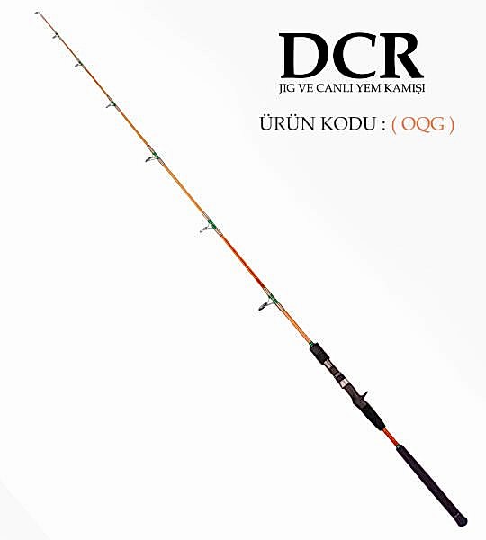 DCR HİLAL TETİKLİ JIG VE CANLI YEM KAMIŞI 185 CM 100-300 TURUNCU