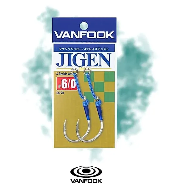 VANFOOK GS-70 JIGEN GRIPPY 4-BRAID ASSIST 2P #6/0