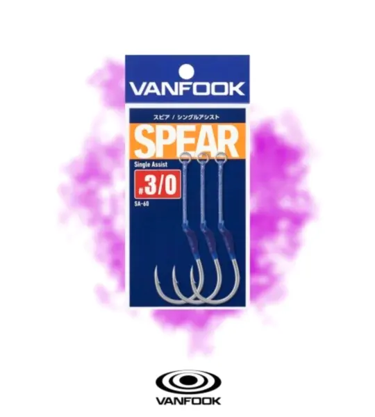 VANFOOK SA-60 SPEAR SINGLE ASSIST 3P #3/0