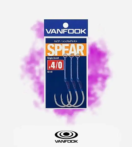 VANFOOK SA-60 SPEAR SINGLE ASSIST 3P #4/0