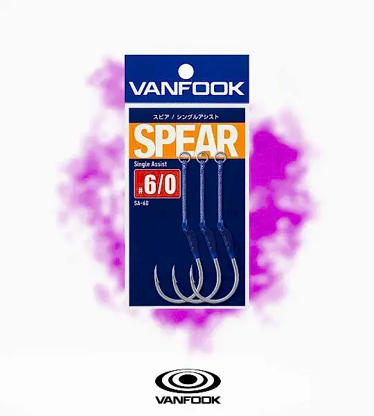VANFOOK SA-60 SPEAR SINGLE ASSIST 2P #6/0
