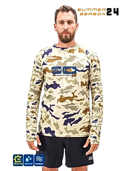 Fujin Pro Angler S24 T-Shirt Narural Camo