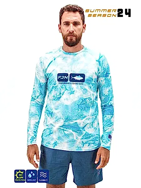 Fujin Pro Angler S24 T-Shirt Water Camo