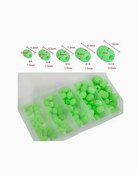 Captain 7660 Silikon Boncuk Seti Glow 100lü Kutuda