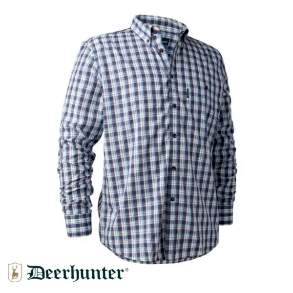DEERHUNTER Jeff Shirt 78179 Mavi Kareli Gömlek 41