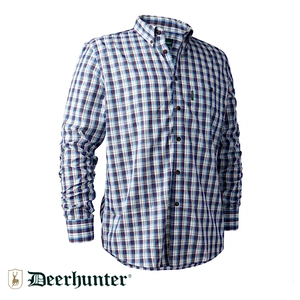 DEERHUNTER Jeff Shirt 78179 Mavi Kareli Gömlek 43