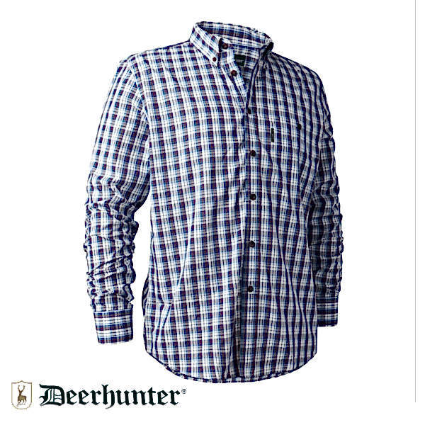 DEERHUNTER Jeff Shirt 78179 Mavi Kareli Gömlek 45