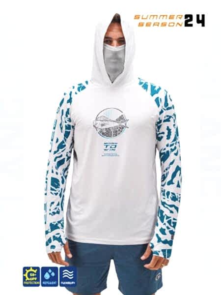 Fujin Pro Angler S24 Buff&Hoodie Lambuka Green #S